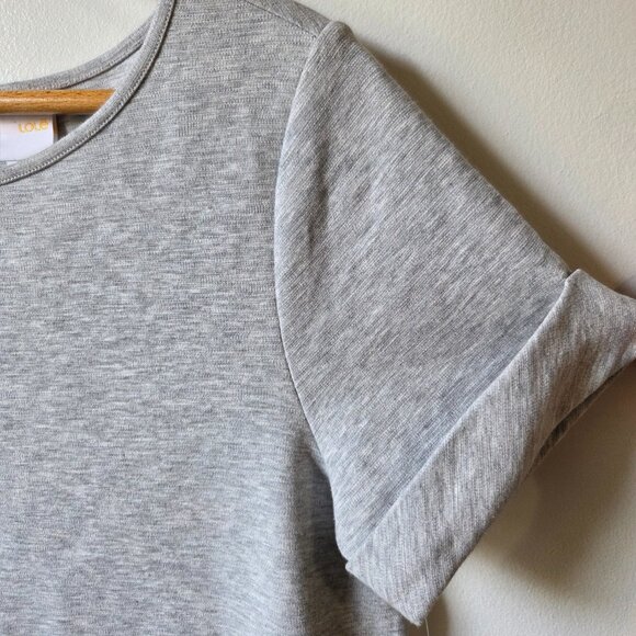 NWT LOLE GREY HEATHERED CUFFED SLEEVES T SHIRT DRESS SIZE SMALL - Picture 5 of 16